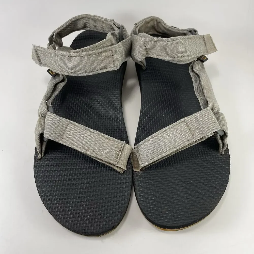 Teva Original Universal Mens Size 9 Beach Gray Strappy Sport Sandal Hiking